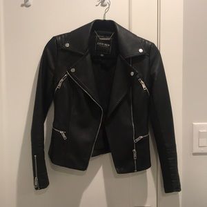 Ever New Faux Leather Jacket Size 0